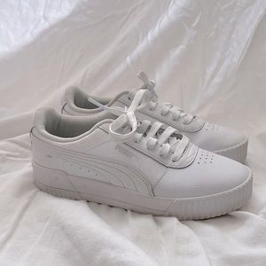 Puma carina 2.0 white sneakers m, lightly worn